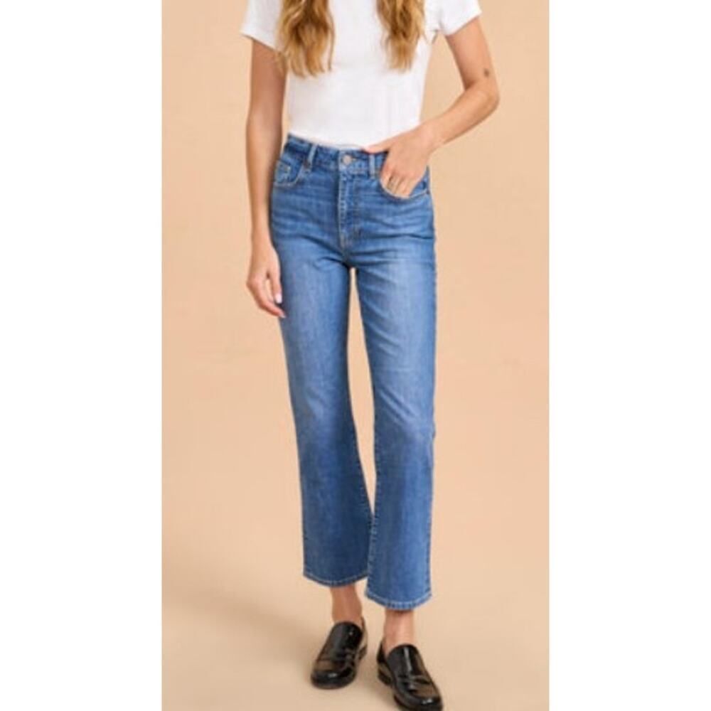 La Ligne Meredith High Rise Cropped Flare Jeans Women's Sz. 24
